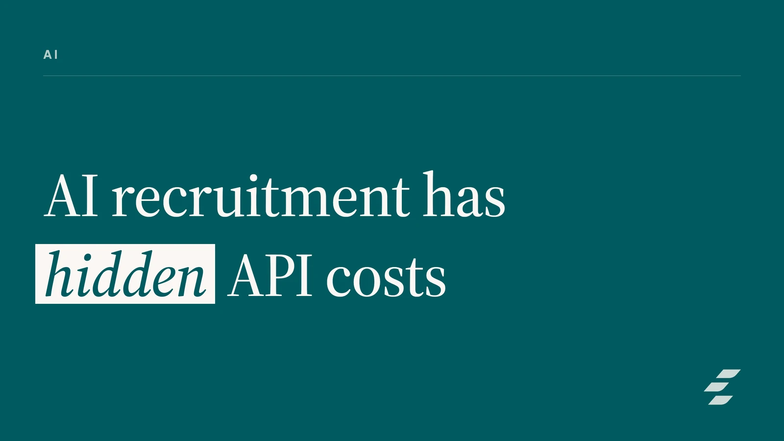 Beyond Subscription Fees: A Startup's API Cost Analysis of AI vs. Traditional Recruitment Tech