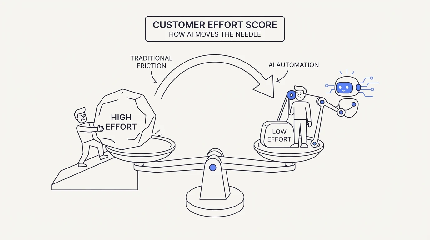 Customer effort score: what it measures and why AI moves it both ways