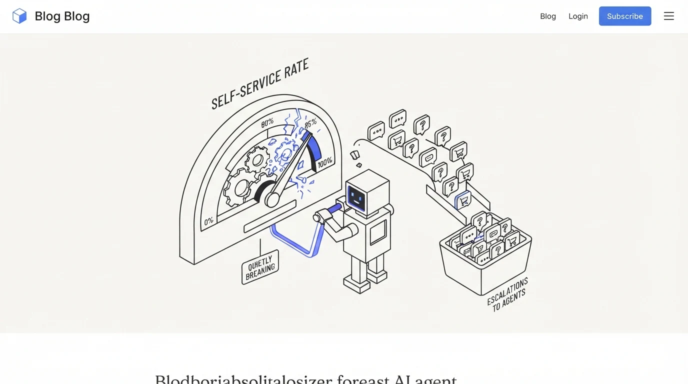 Self-service rate: the metric your AI agent is quietly breaking