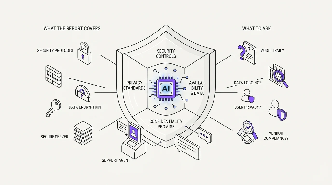 SOC 2 for AI customer support: what the report covers and what to ask