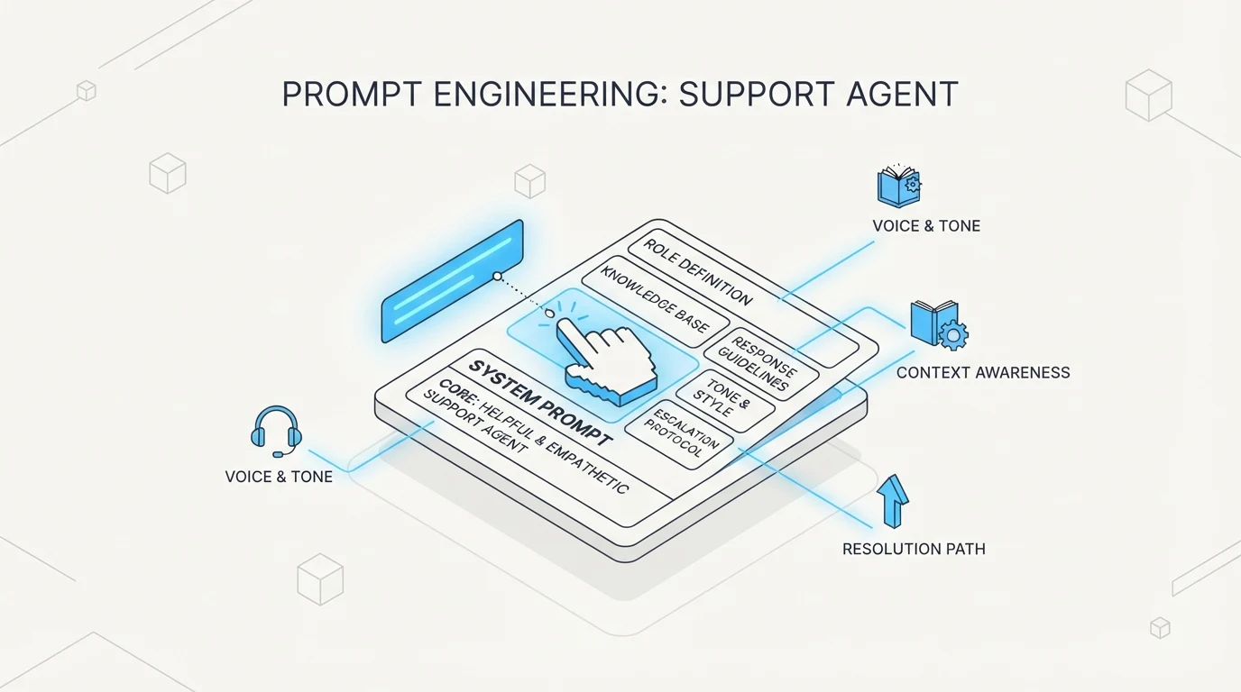 Support agent prompt engineering: an annotated system prompt
