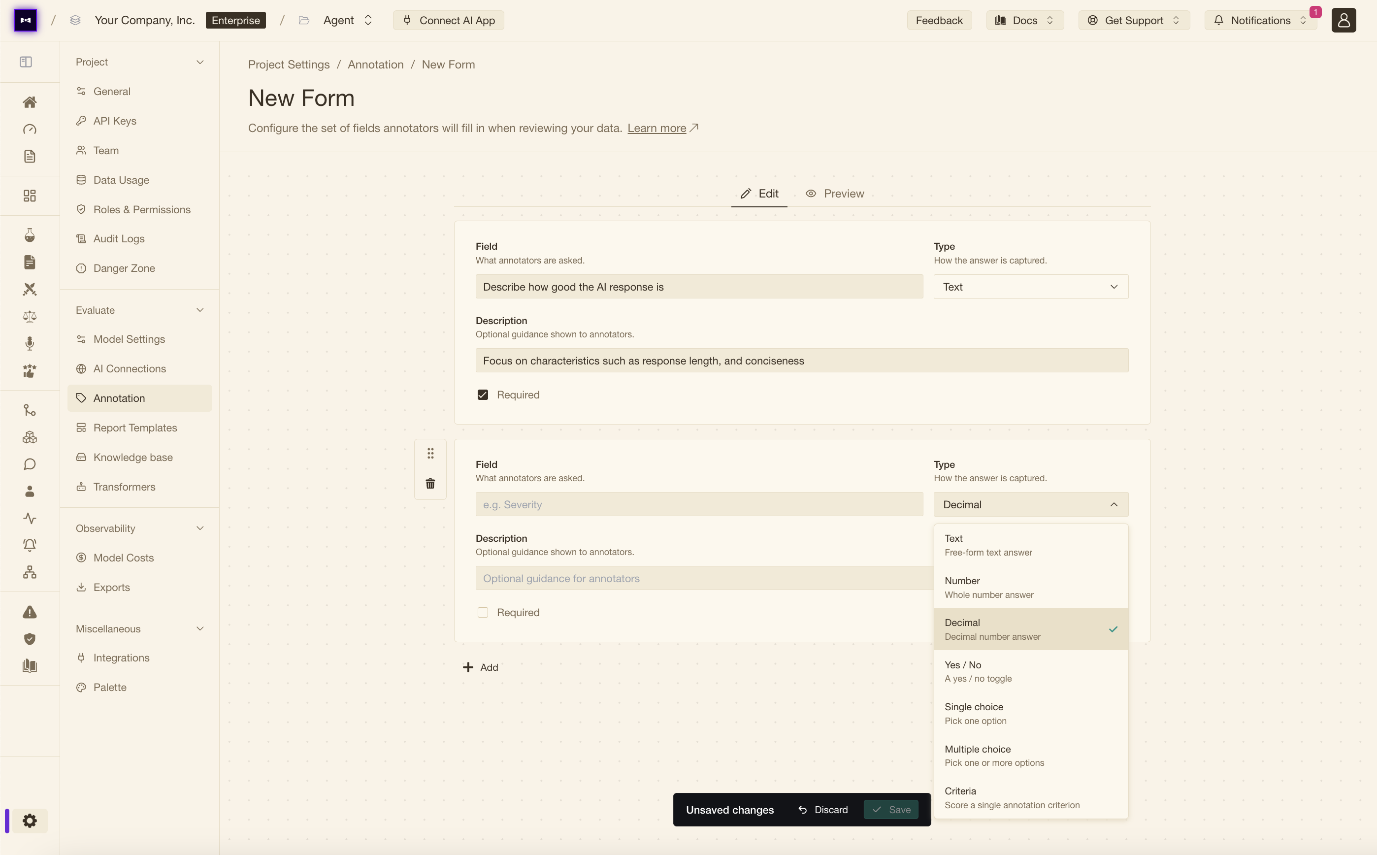 Introducing Annotation Forms: Capture any human feedback without leaving Confident AI