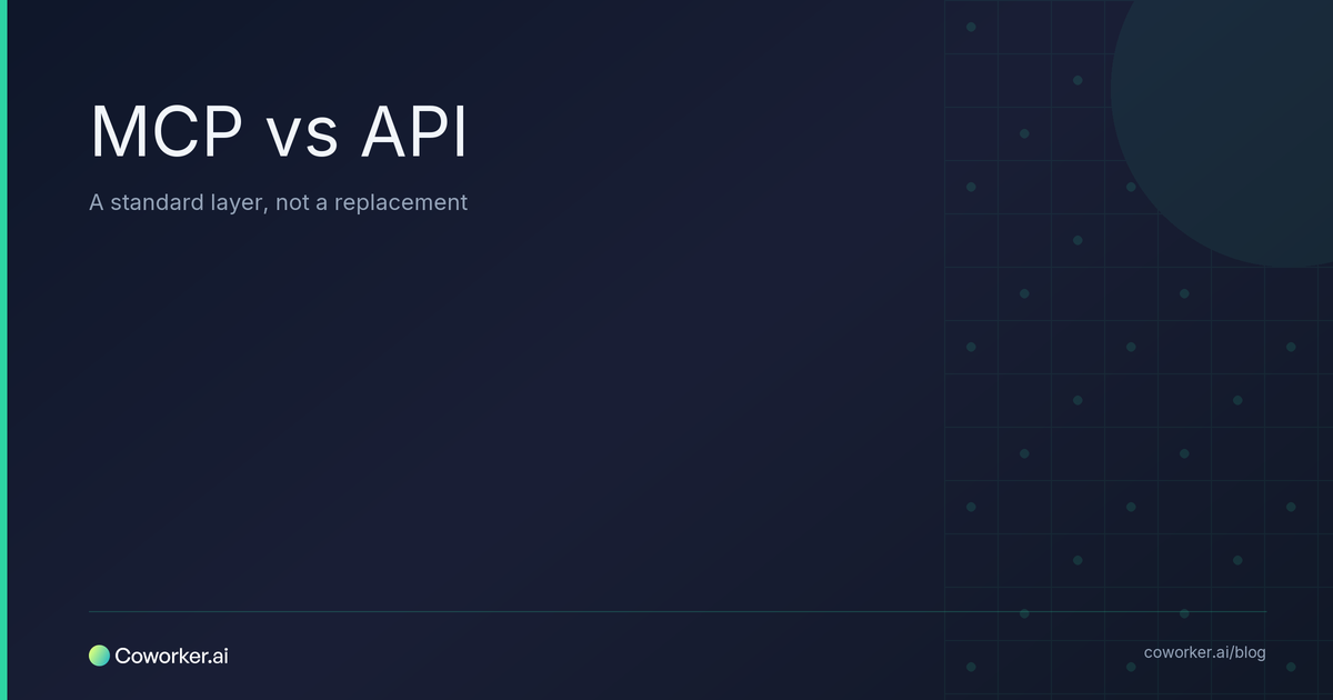 MCP vs API: What Changes When You Standardise the Connection