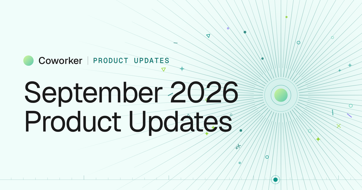 September 2026 Product Updates