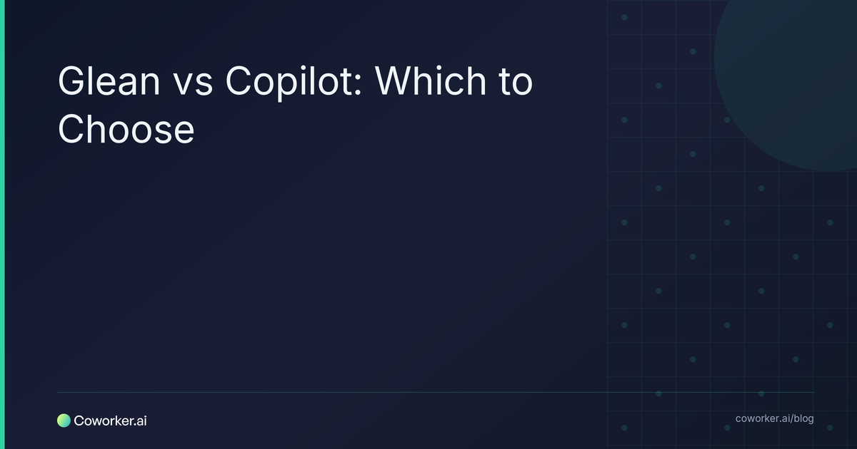 Glean vs Copilot (2026): Which Enterprise AI Fits Your Stack?