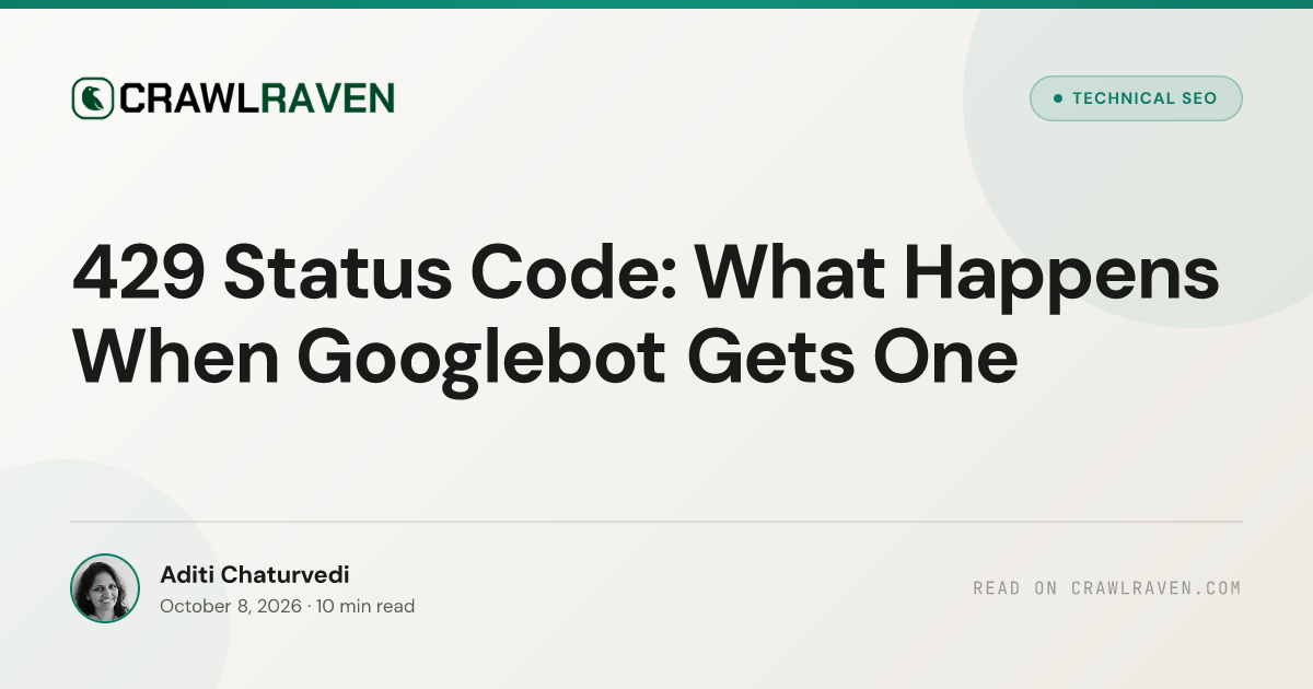 429 Status Code: What Happens When Googlebot Gets One