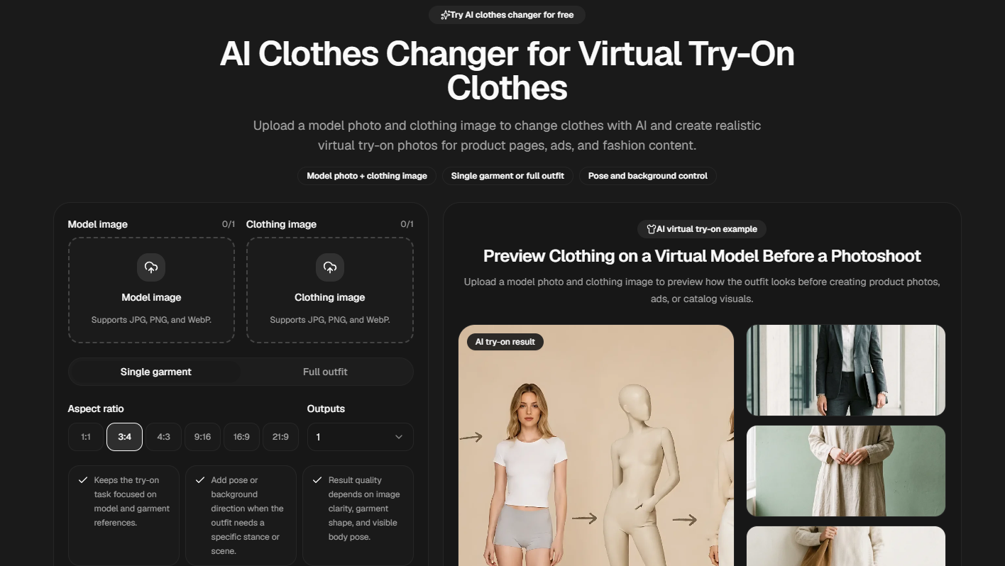 Top AI outfit changer tools and apps in 2026
