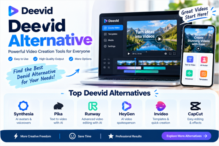 Deevid Alternative: Best AI Video Tools Compared for 2026