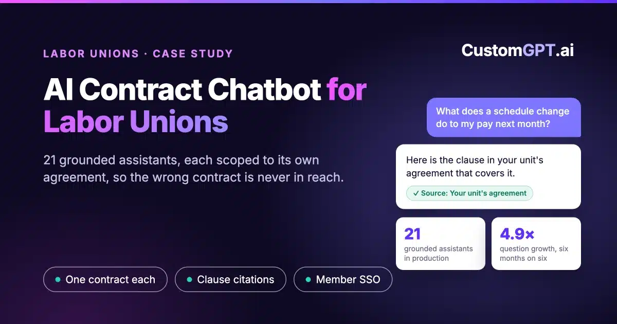 AI Contract Chatbot for Labor Unions
