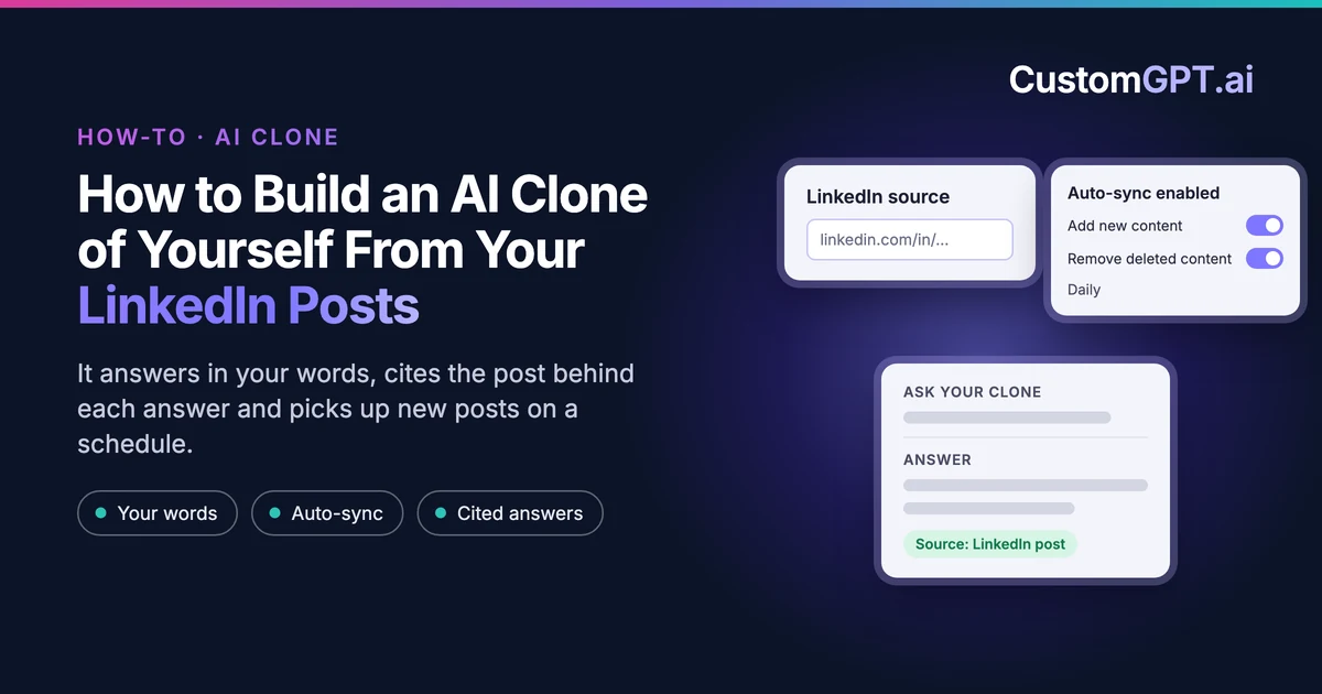 How to Build an AI Clone of Yourself From Your LinkedIn Posts