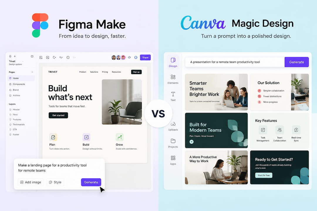 Figma Make vs Canva Magic Design: Which AI Design Tool Fits Your Workflow?