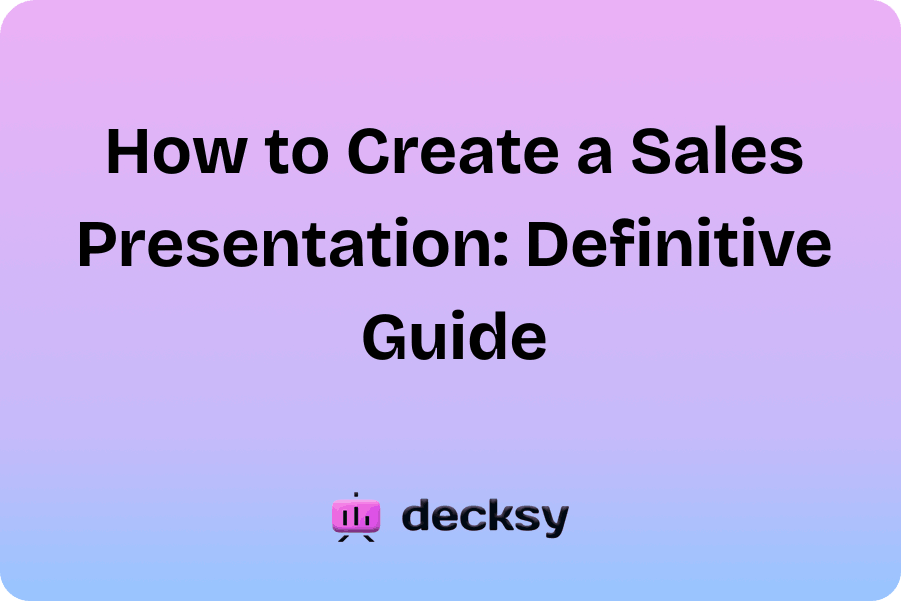 How to Create a Sales Presentation