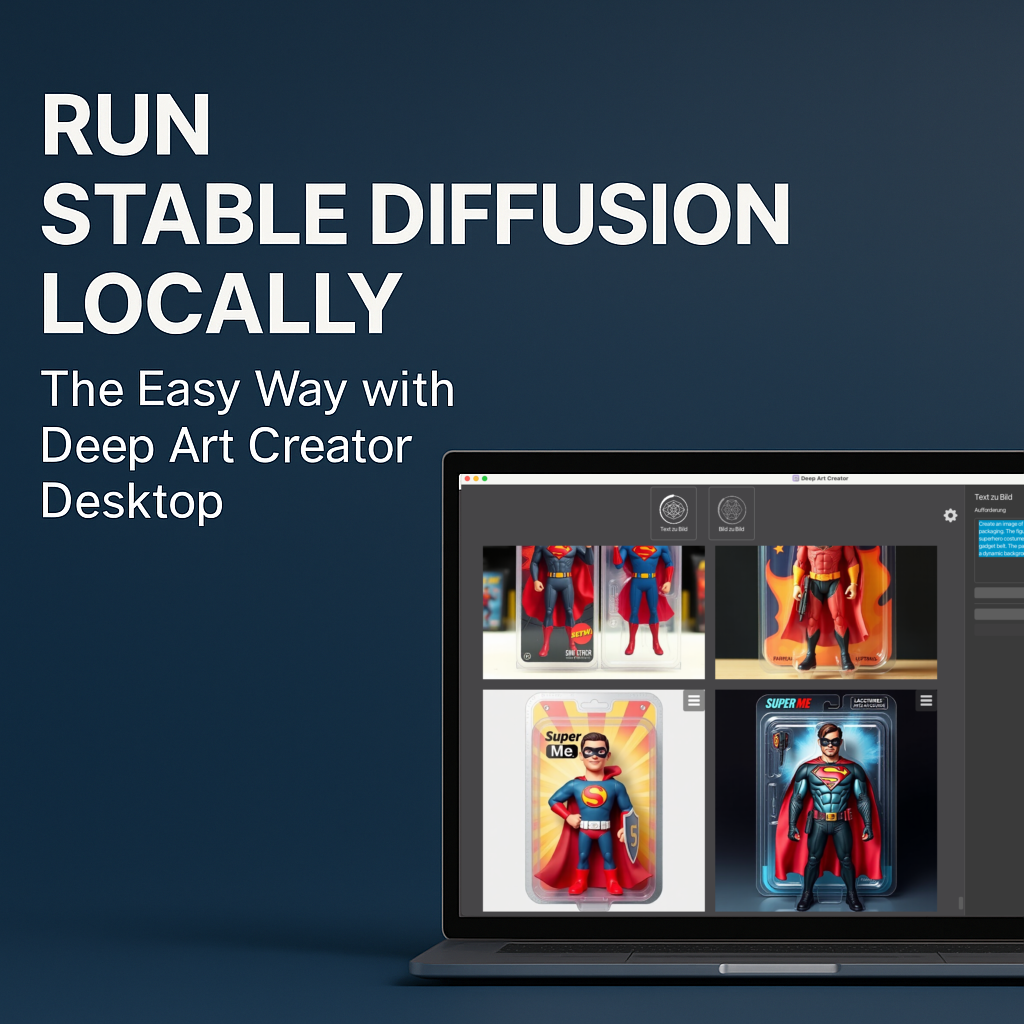 Run Stable Diffusion Locally – The Easy Way with Deep Art Creator Desktop