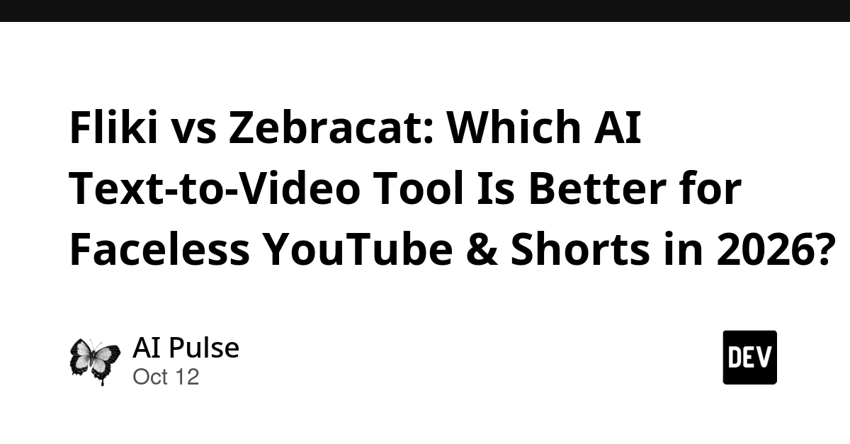 Fliki vs Zebracat: Which AI Text-to-Video Tool Is Better for Faceless YouTube & Shorts in 2026?