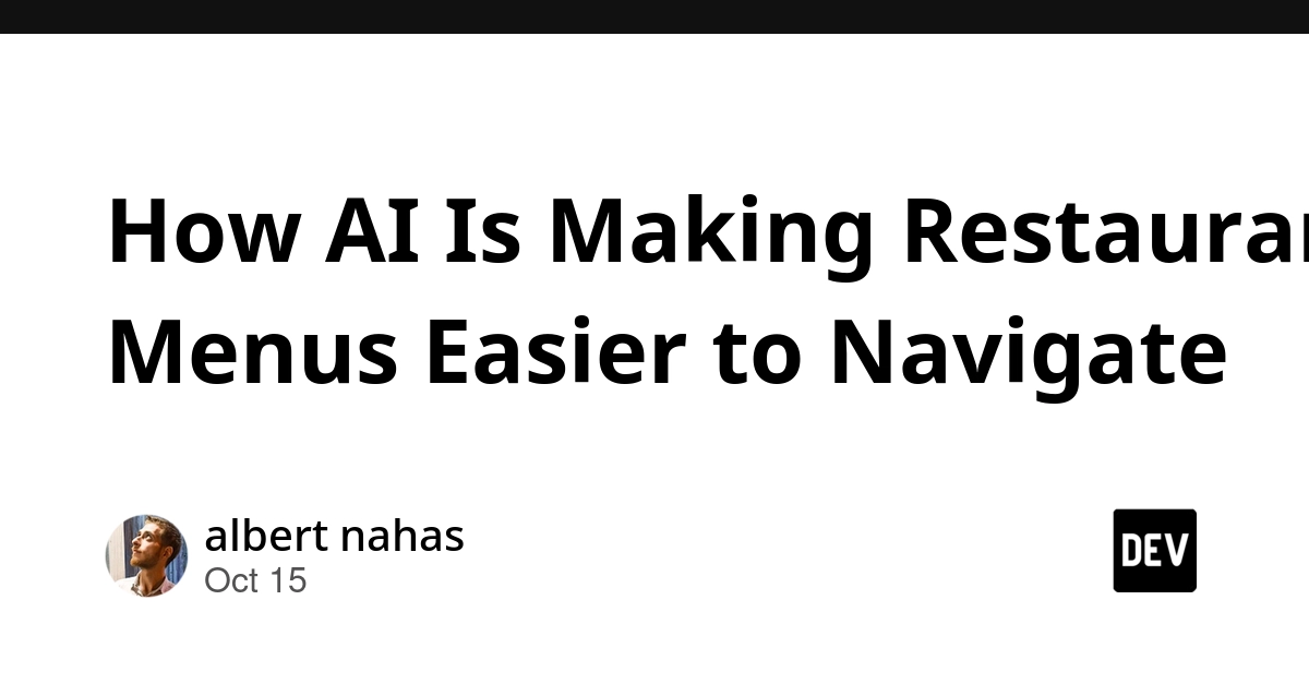 How AI Is Making Restaurant Menus Easier to Navigate