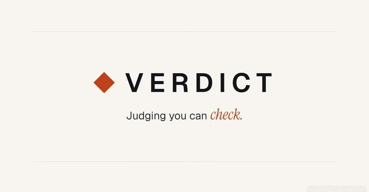 I Built VERDICT: A Hackathon Portal That Shows Its Work
