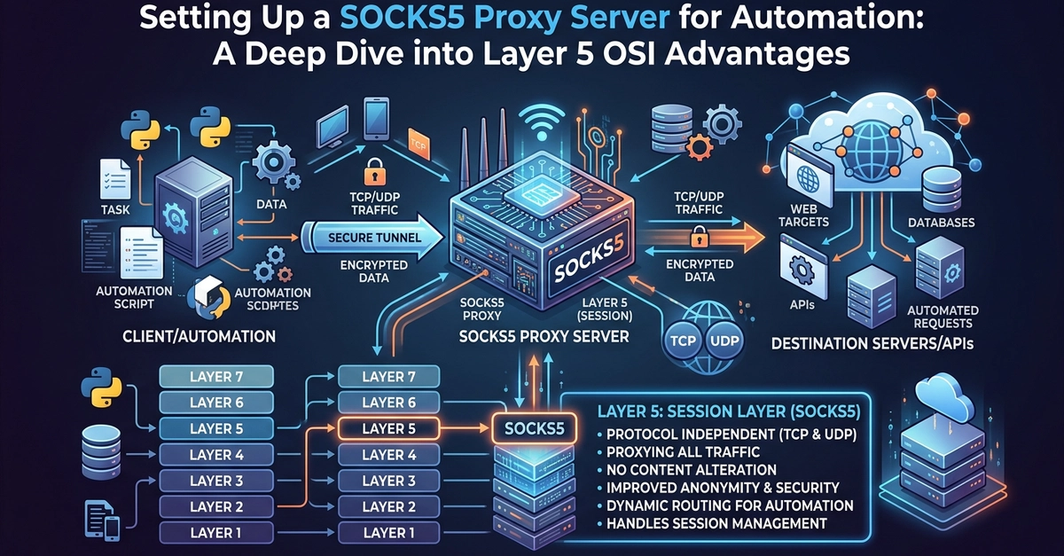 Setting Up a SOCKS5 Proxy Server for Automation: A Deep Dive into Layer 5 OSI Advantages