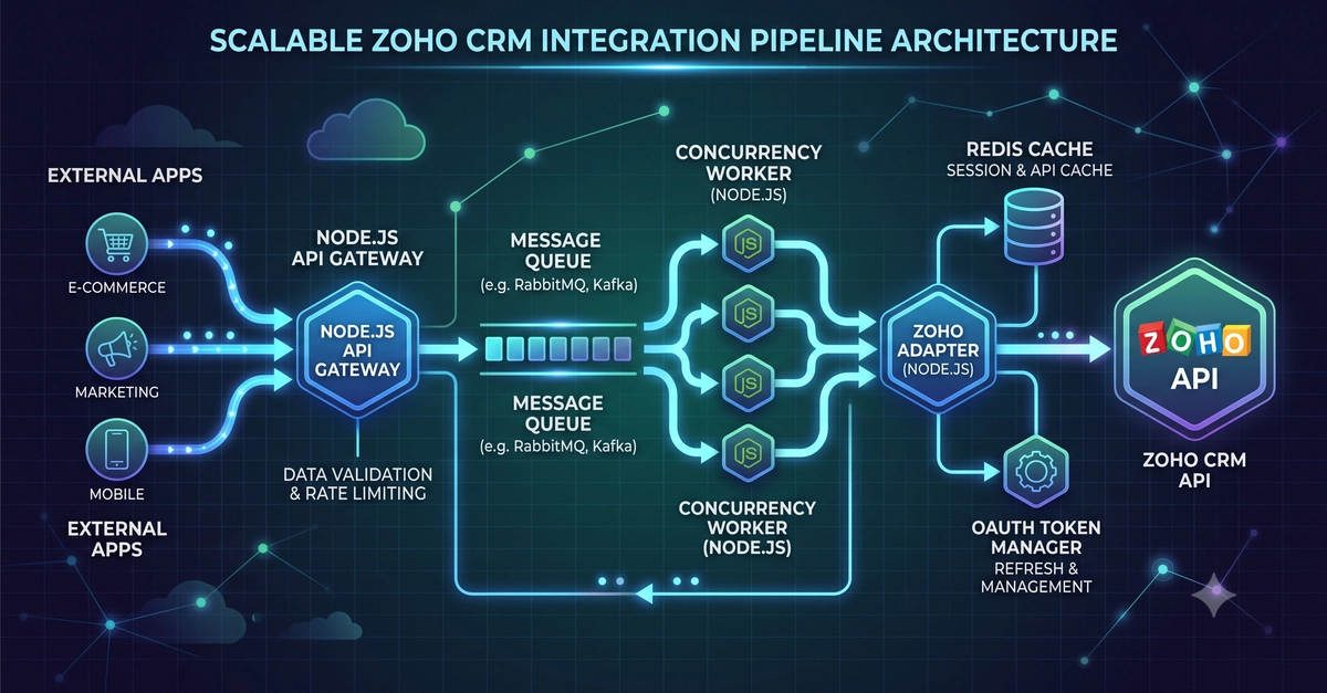 How to Build Scalable Zoho Integration Services with Node.js
