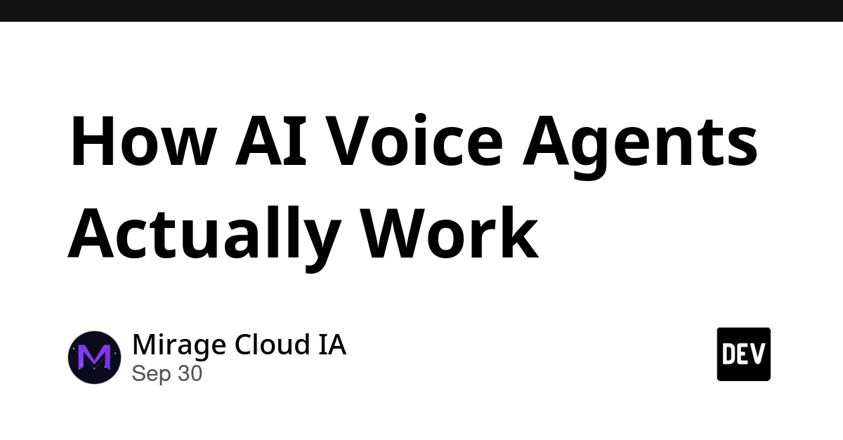 How AI Voice Agents Actually Work