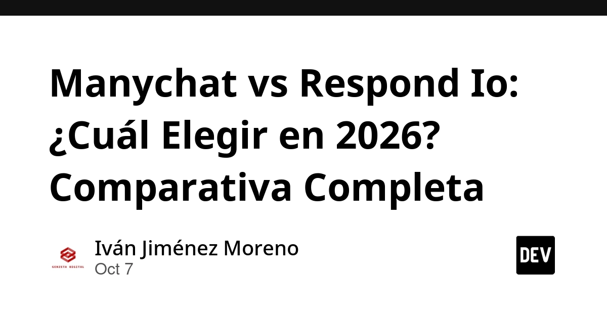 Manychat vs Respond Io: ¿Cuál Elegir en 2026? Comparativa Completa