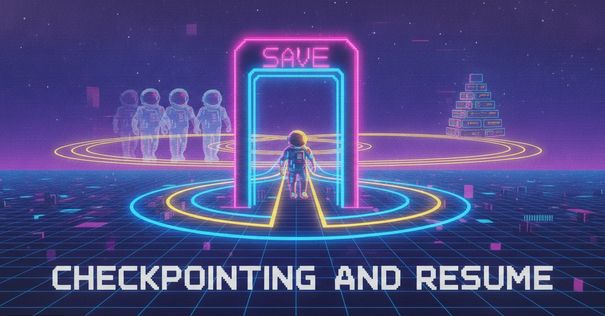 Agents that forget where they are will repeat work forever — checkpointing is the save-point pattern you need — Checkpointing and Resume