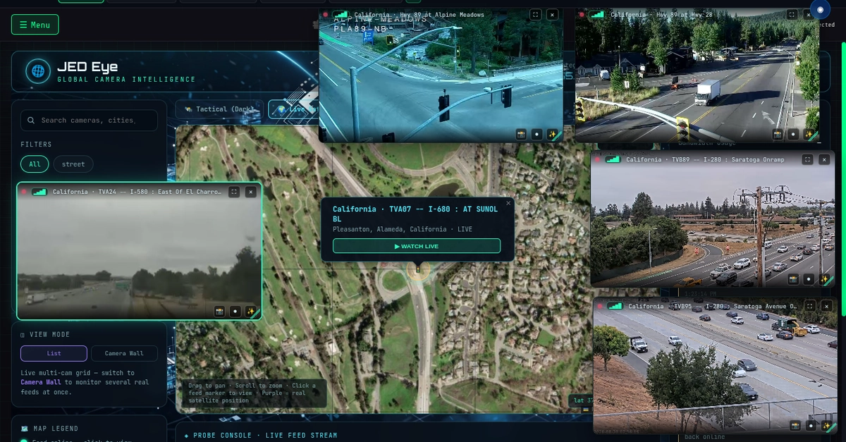 Inside J3D Eye: Building a Real-Time Global Camera Intelligence & OSINT Dashboard