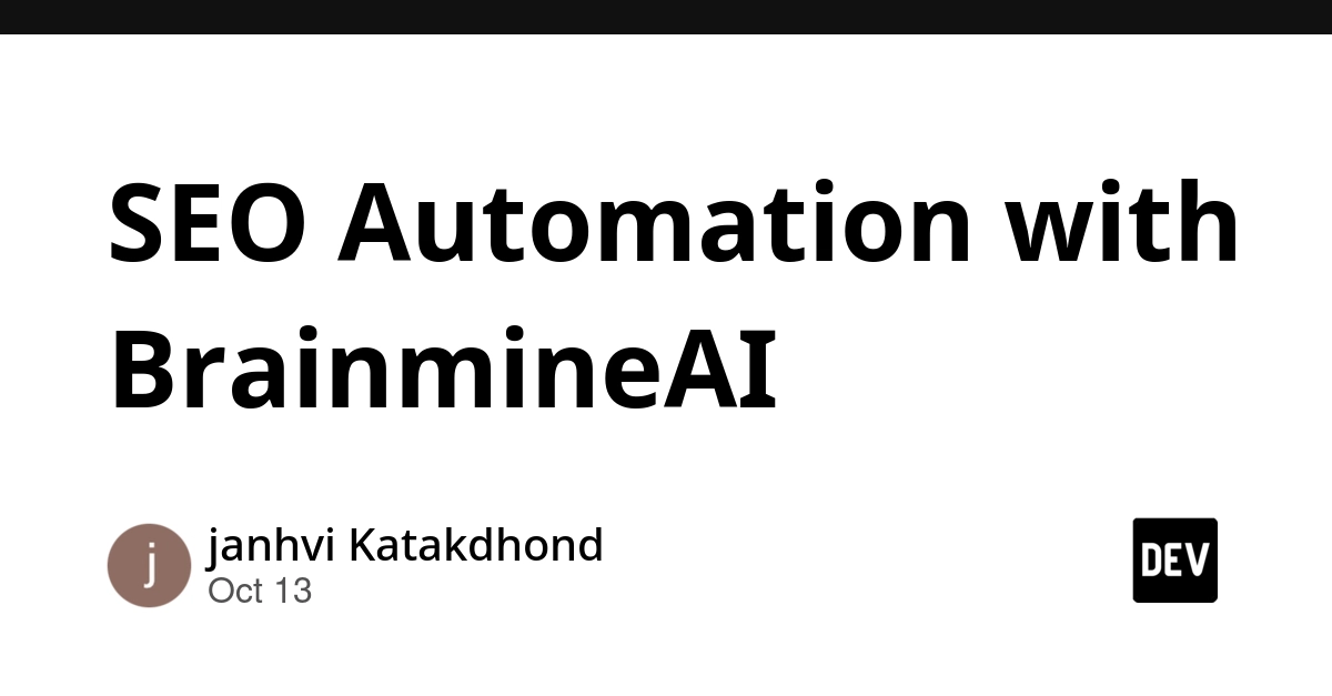 SEO Automation with BrainmineAI