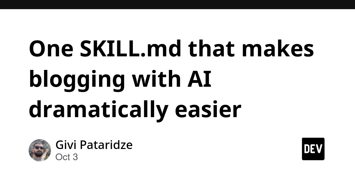One SKILL.md that makes blogging with AI dramatically easier