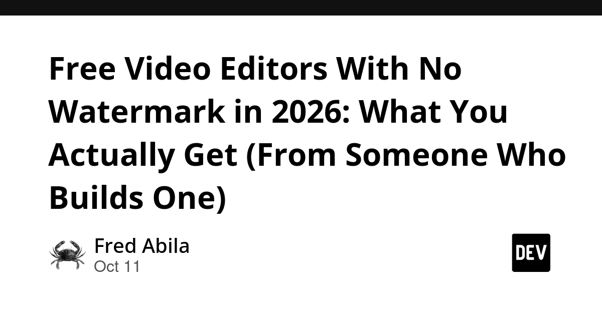 Free Video Editors With No Watermark in 2026: What You Actually Get (From Someone Who Builds One)