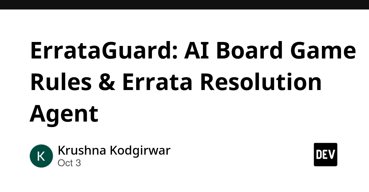 ErrataGuard: AI Board Game Rules & Errata Resolution Agent