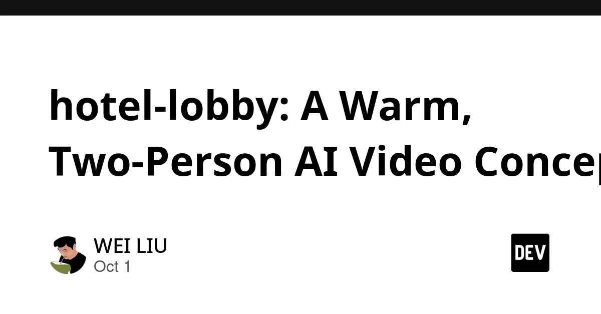 hotel-lobby: A Warm, Two-Person AI Video Concept
