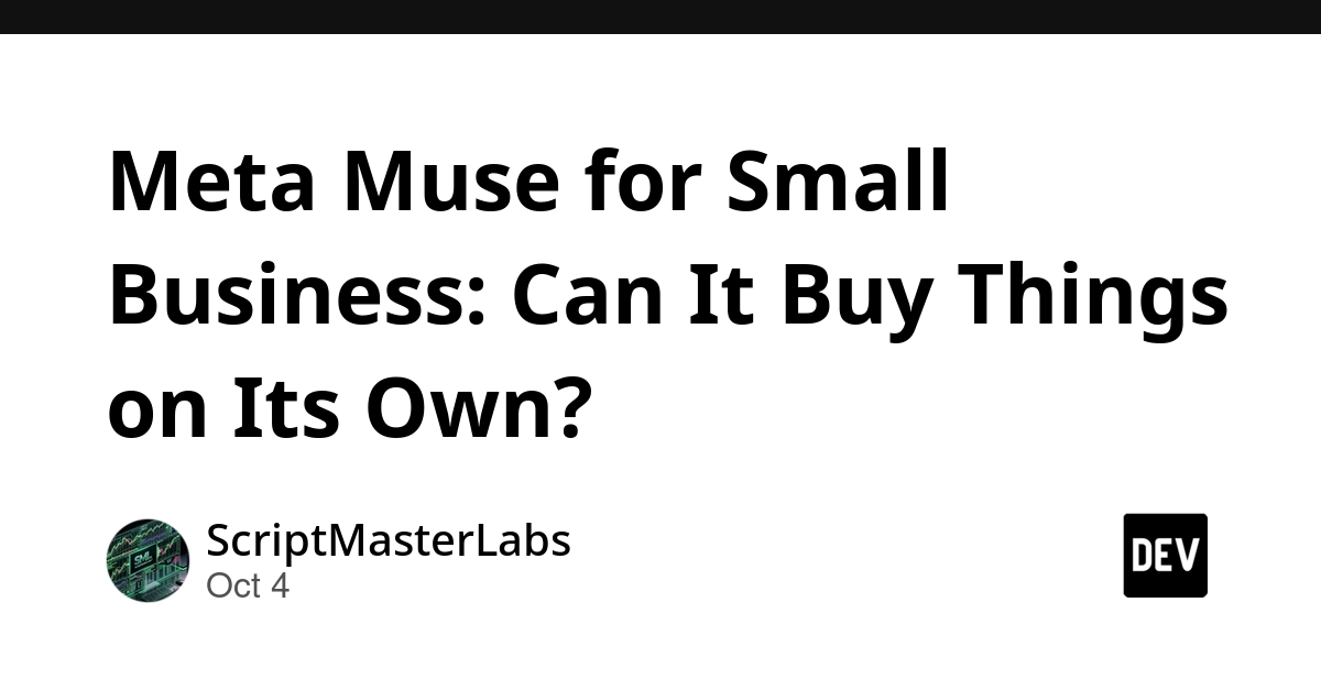 Meta Muse for Small Business: Can It Buy Things on Its Own?