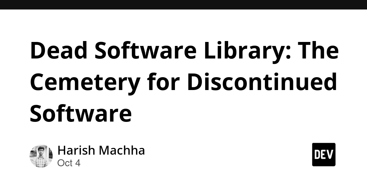 Dead Software Library: The Cemetery for Discontinued Software 🪦