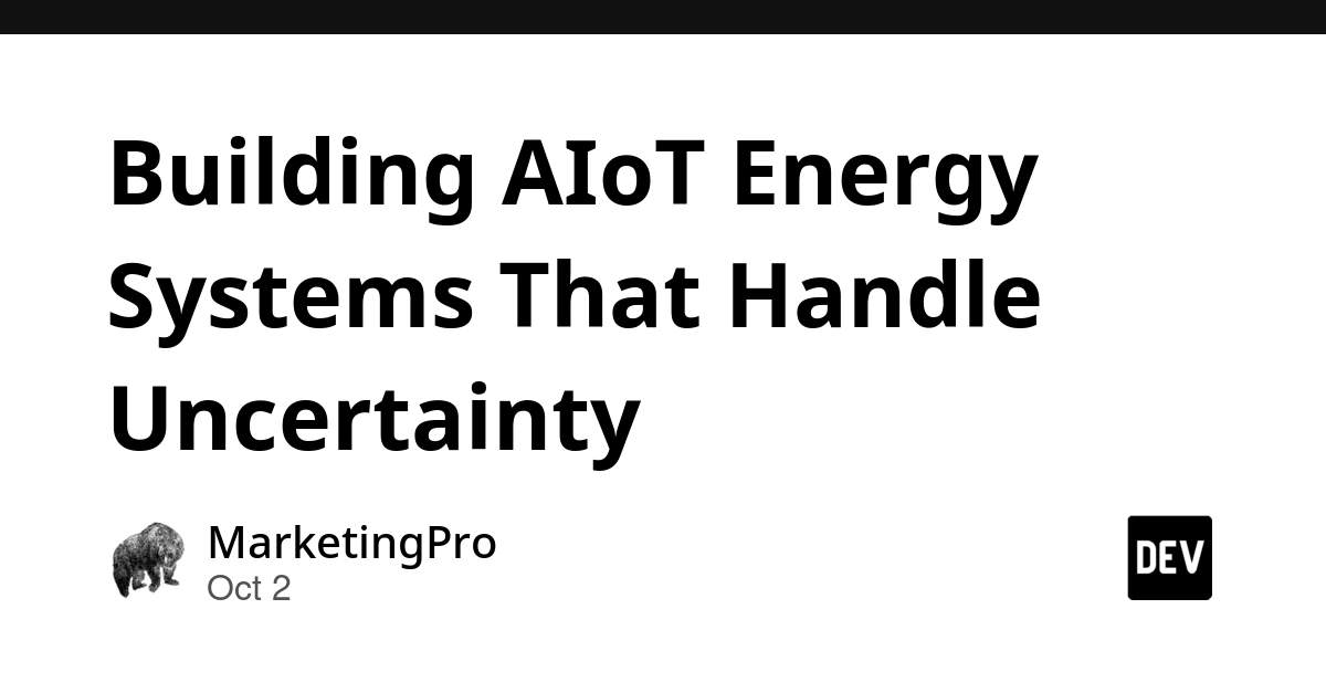 Building AIoT Energy Systems That Handle Uncertainty