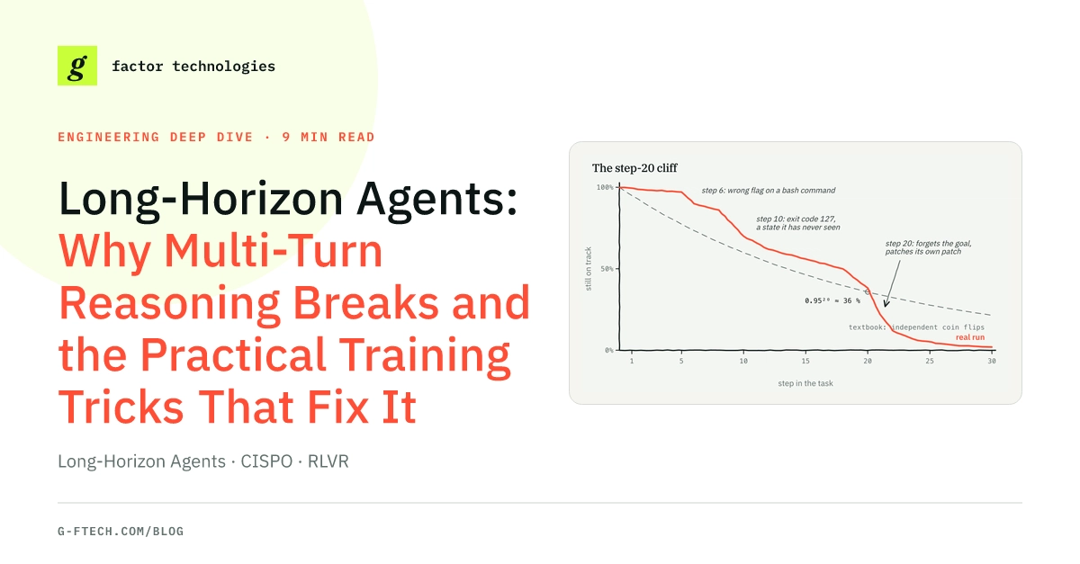 Long-Horizon Agents: Why Multi-Turn Reasoning Breaks and the Practical Training Tricks That Fix It
