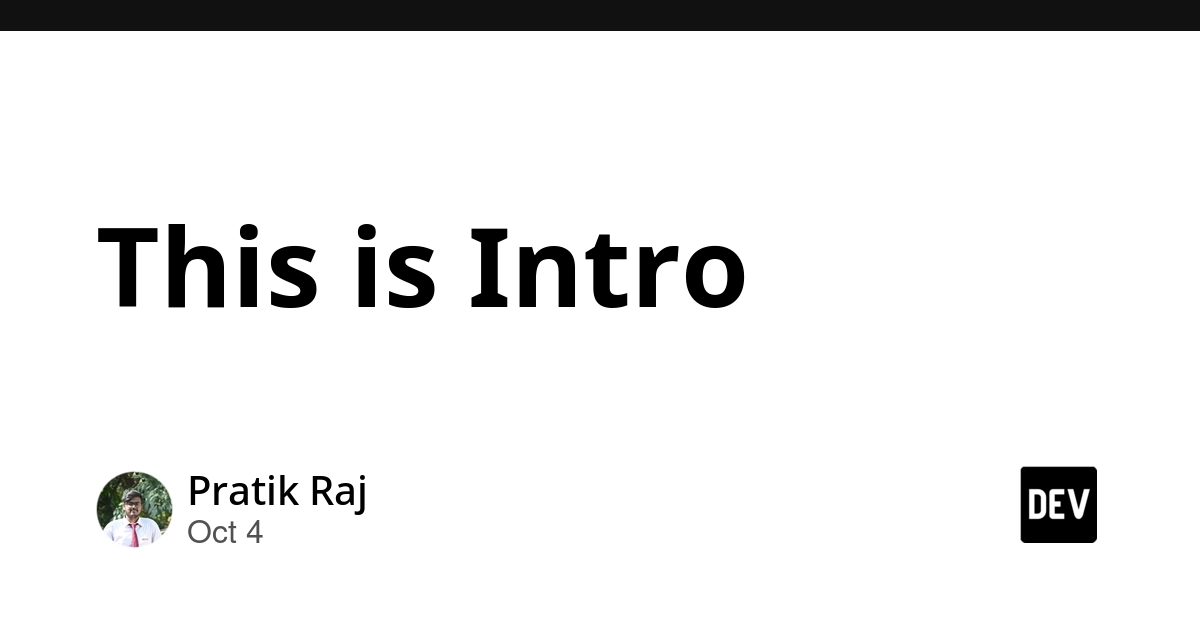 This is Intro