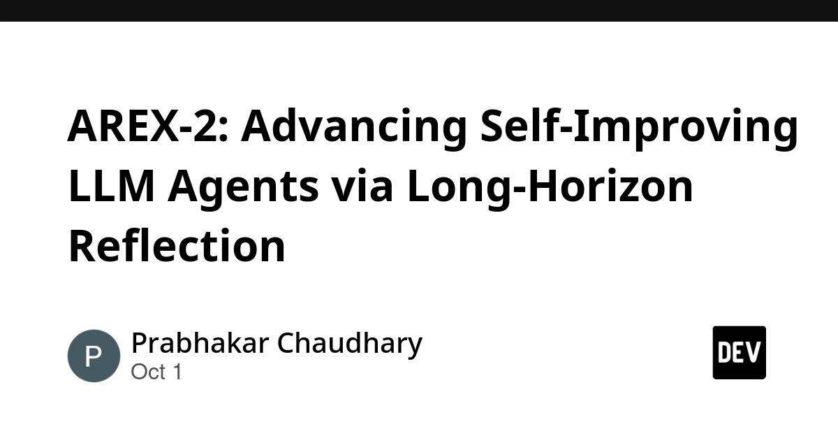 AREX-2: Advancing Self-Improving LLM Agents via Long-Horizon Reflection