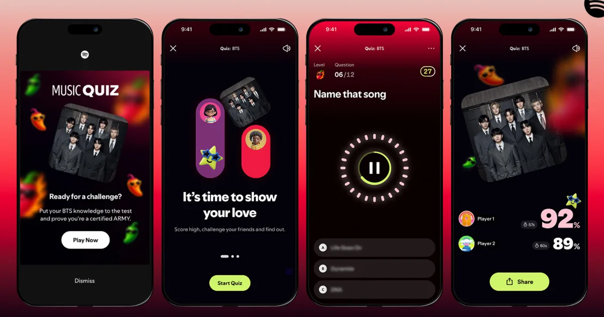 Spotify taps BTS again to see if gamifying music streaming actually works