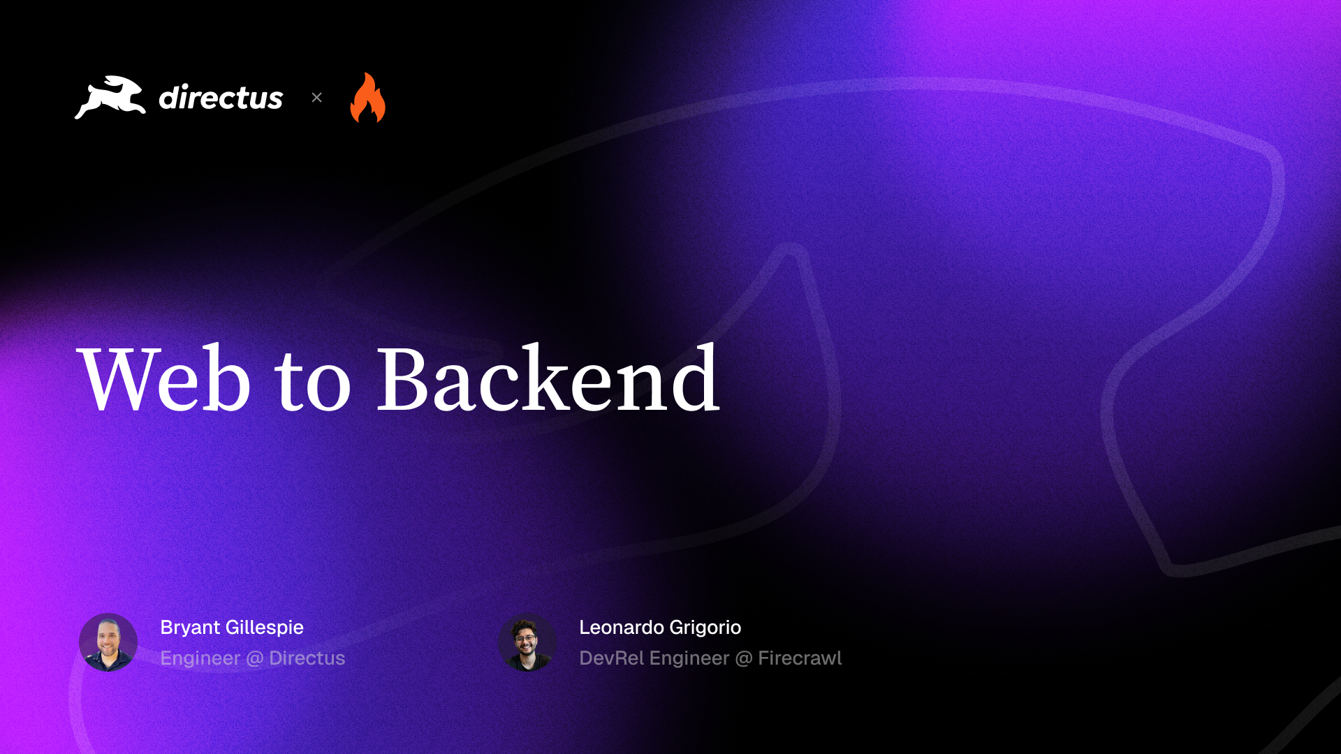 Web to Backend