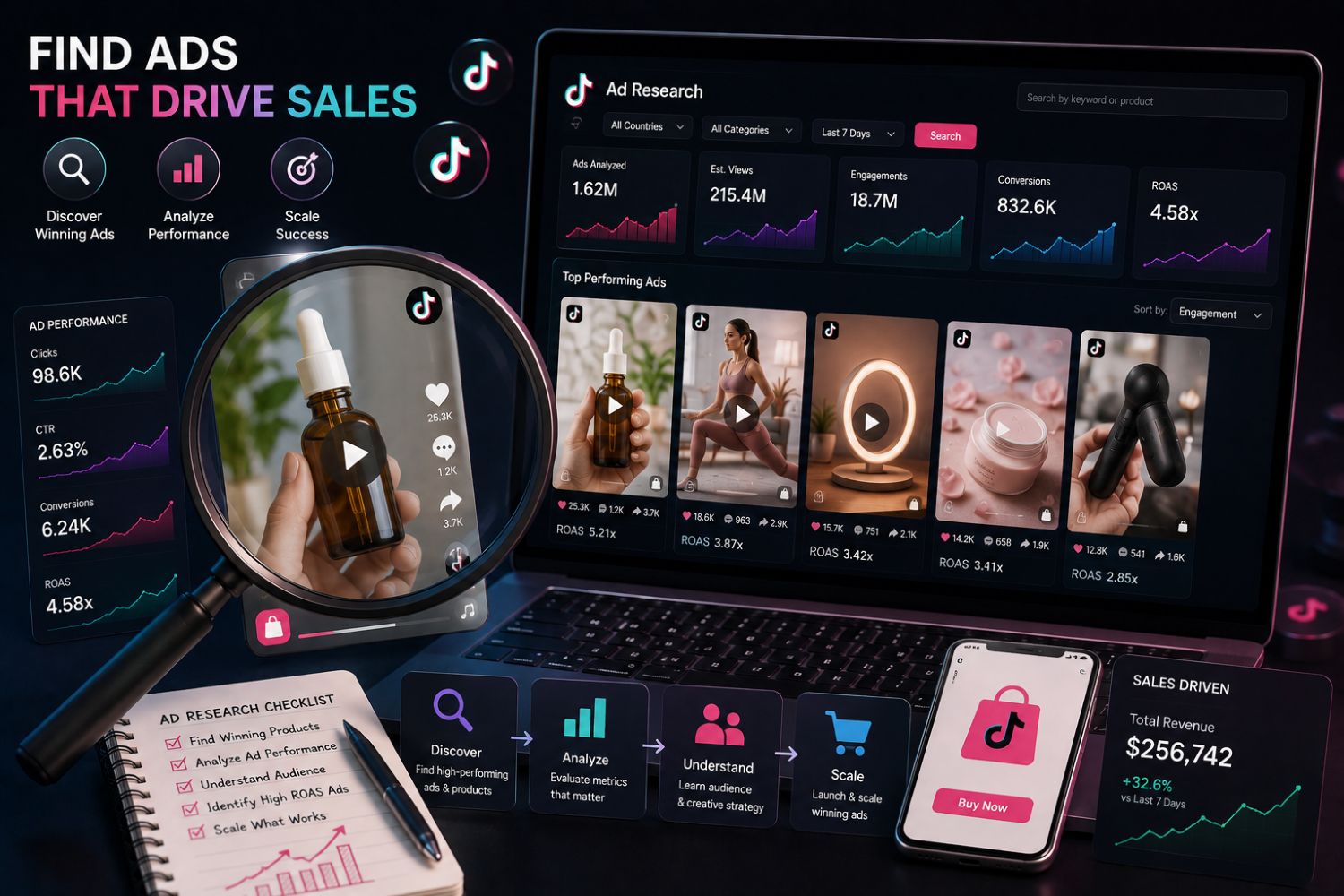 TikTok Ad Research Tool: How to Find Ads That Drive Sales