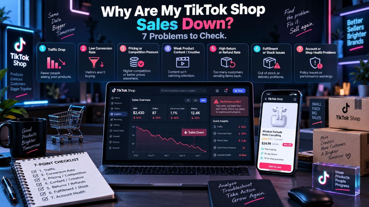Why Are My TikTok Shop Sales Down? 7 Problems to Check