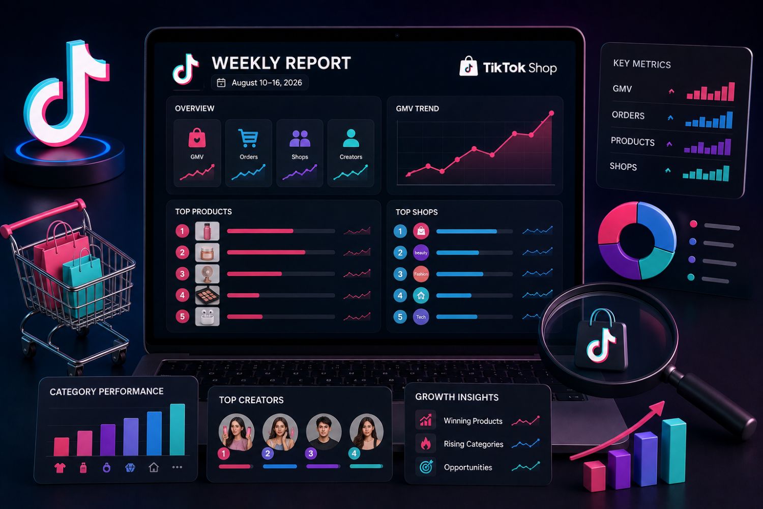 TikTok Shop Weekly Report: Top Products and Shops, August 10–16, 2026