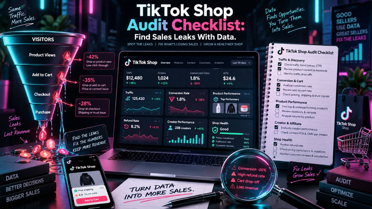 TikTok Shop Audit Checklist: Find Sales Leaks With Data