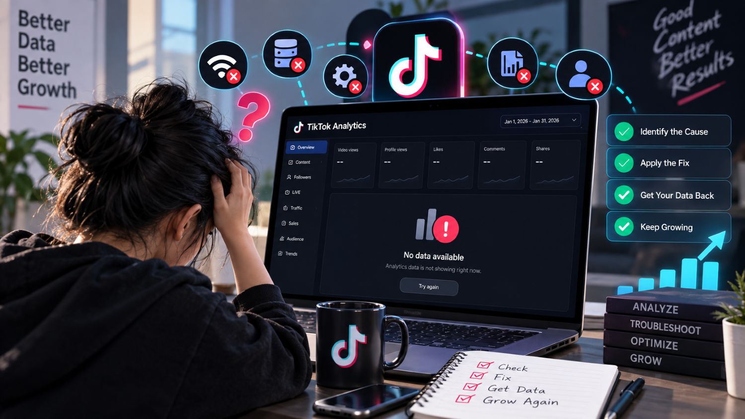 TikTok Analytics Not Showing? 11 Causes and Fixes for 2026