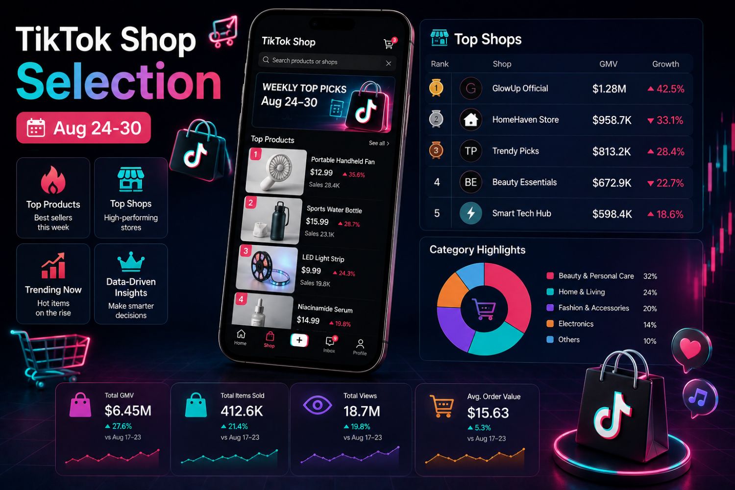 TikTok Shop Selection: Aug 24-30