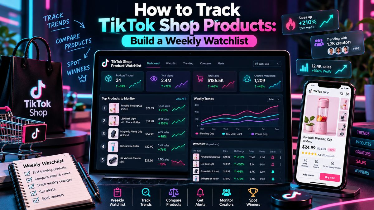 How to Track TikTok Shop Products: Build a Weekly Watchlist