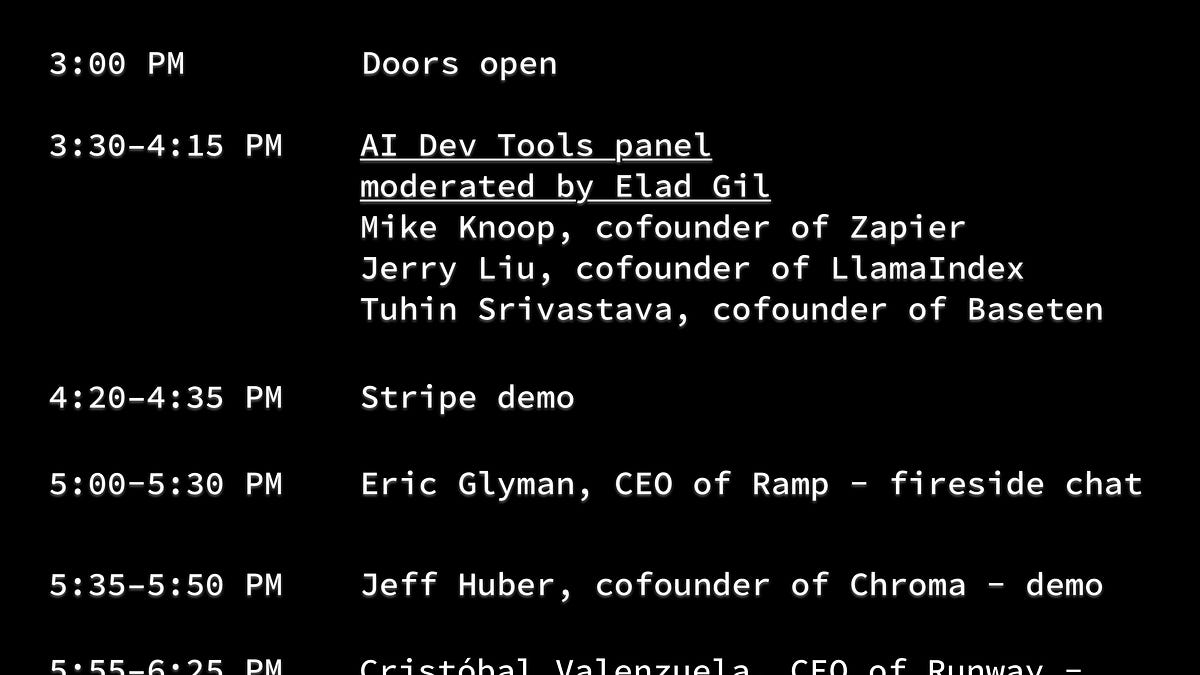 AI Dev Tools Panel - Stripe AI day