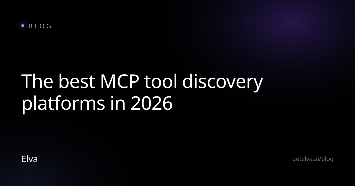 The best MCP tool discovery platforms in 2026