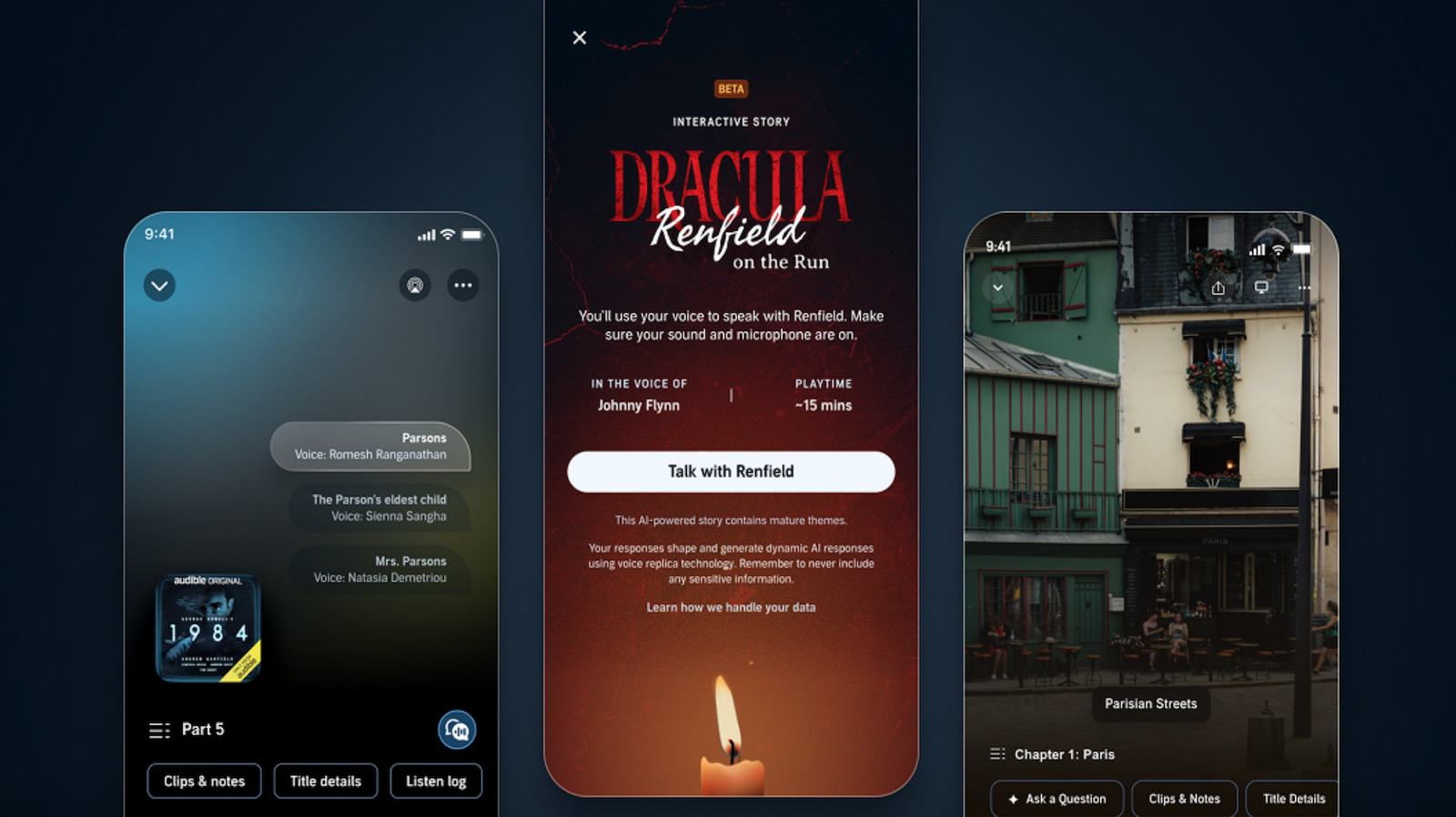 Audible thinks you want to have an AI-generated conversation with Dracula's beleaguered servant