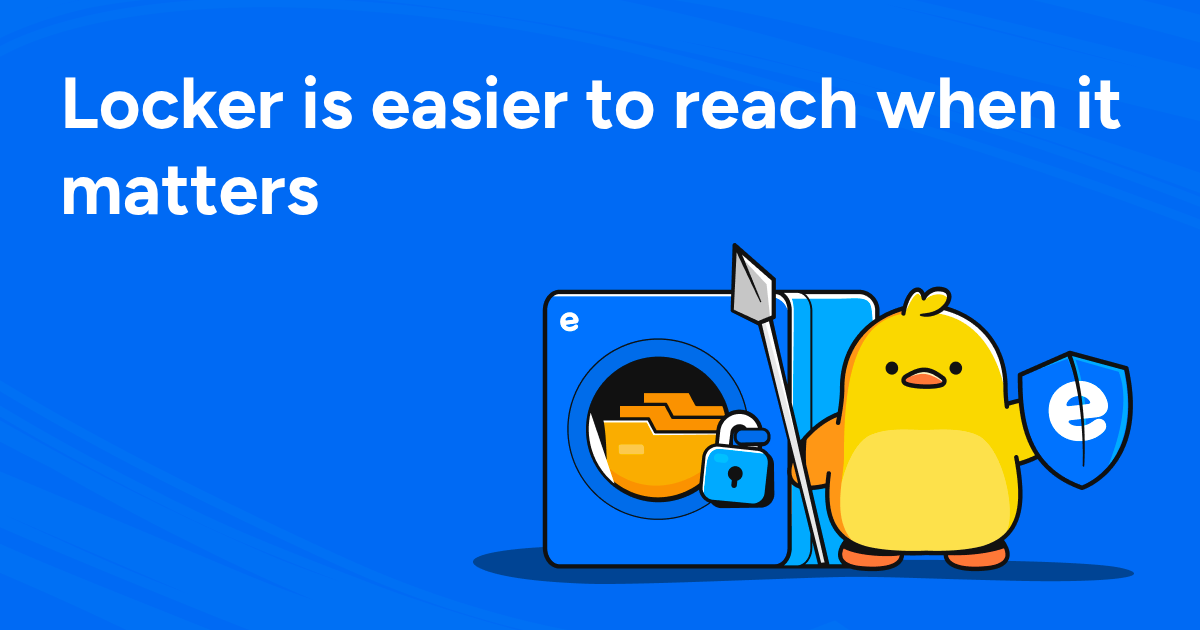 Locker is easier to reach when it matters